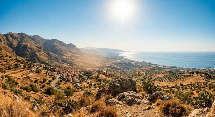 paesaggio caldo costa mare sole