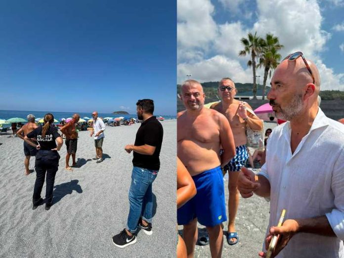 sindaco diamante turisti spiaggia