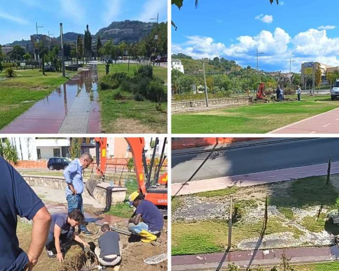 lavori perdita idrica viale mancini cosenza