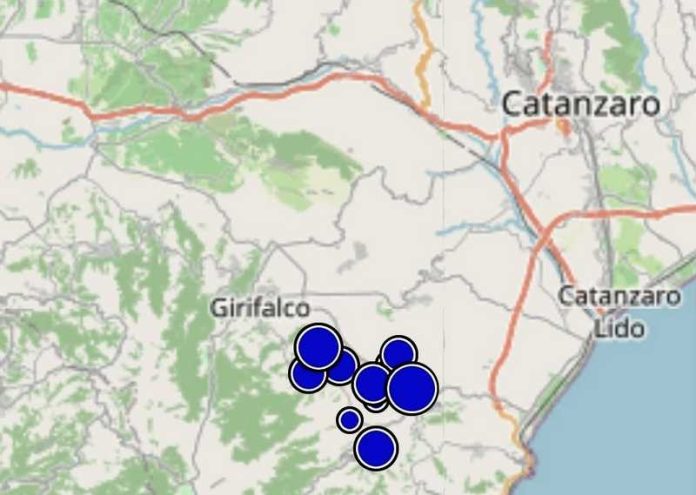sciame sismico catanzarese