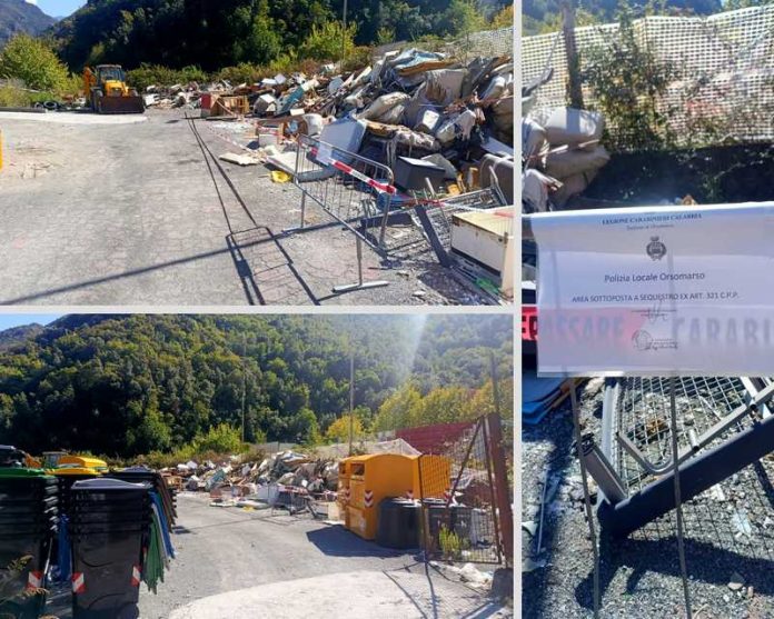 sequestro isola ecologica orsomarso