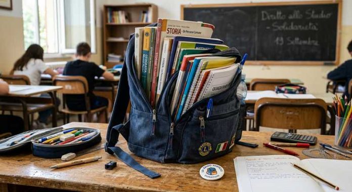 zaino aula materiale scolastico scuola
