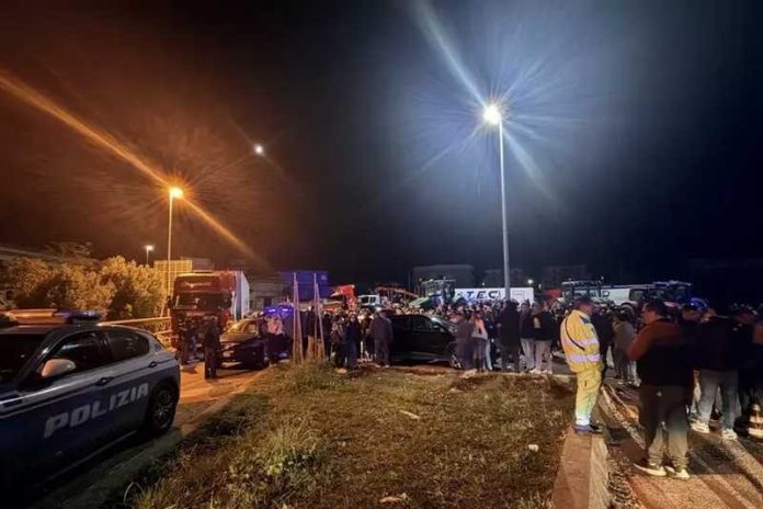 Falerna autotrasportatori protesta