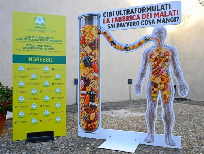 cibi ultraformulati coldiretti