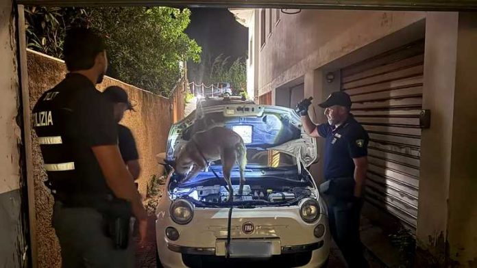 cocaina auto villa san giovanni