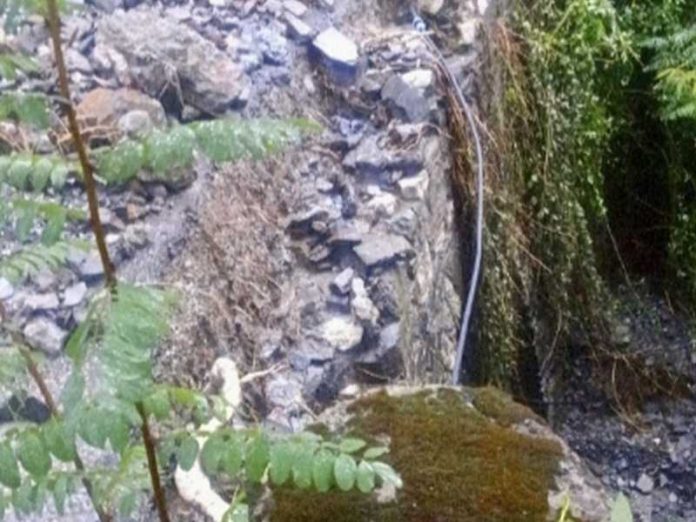frana sulla strada tra il Ponte di Bagaladi e San Lorenzo della SP3