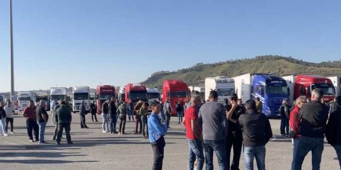 protesta camionisti trasportatori