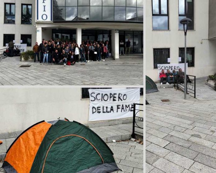 sciopero fame precari san giovanni in fiore